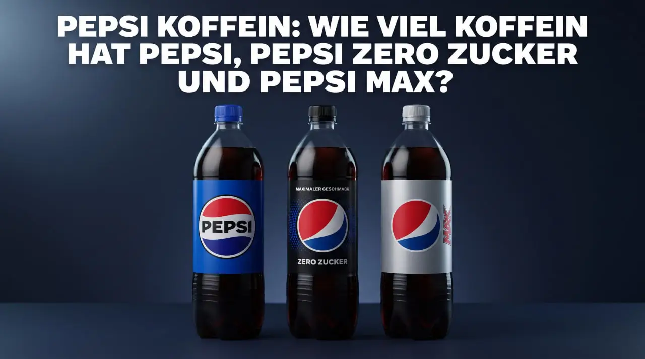 Pepsi Koffein: Wie viel Koffein hat Pepsi, Pepsi Zero Zucker und Pepsi Max?