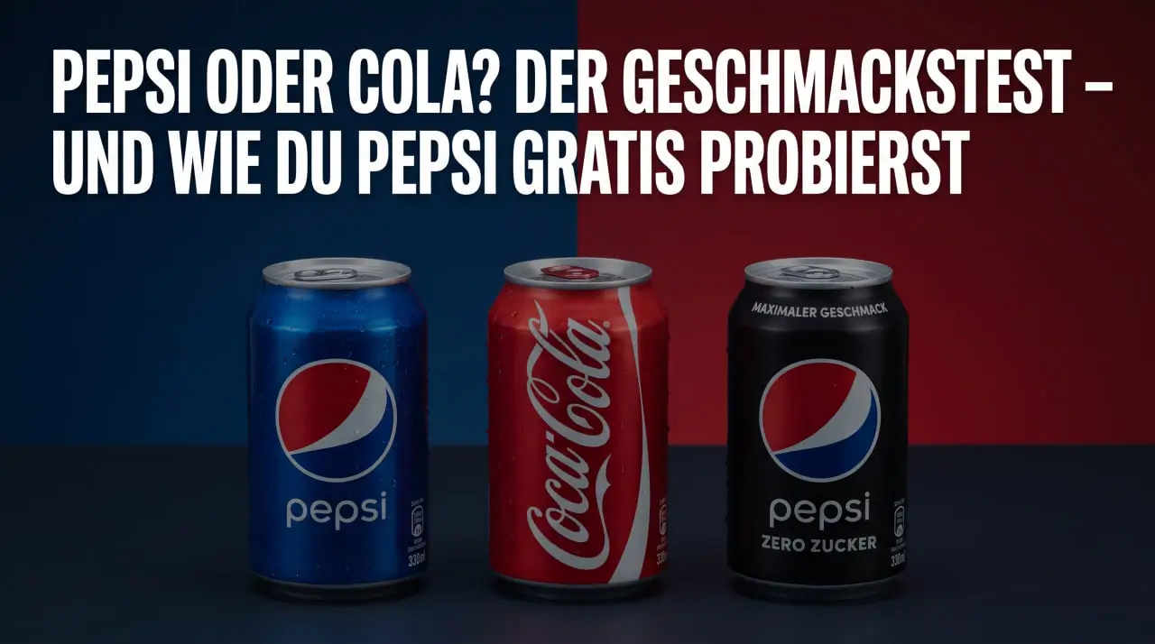 Pepsi oder Cola: Geschmackstest und Vergleich zwischen Pepsi und Coca-Cola