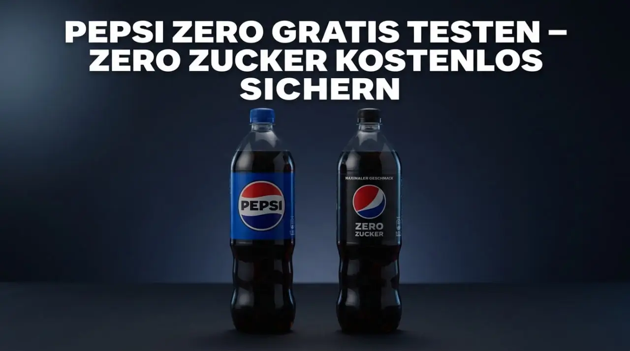 Pepsi Zero gratis testen – Zero Zucker kostenlos sichern