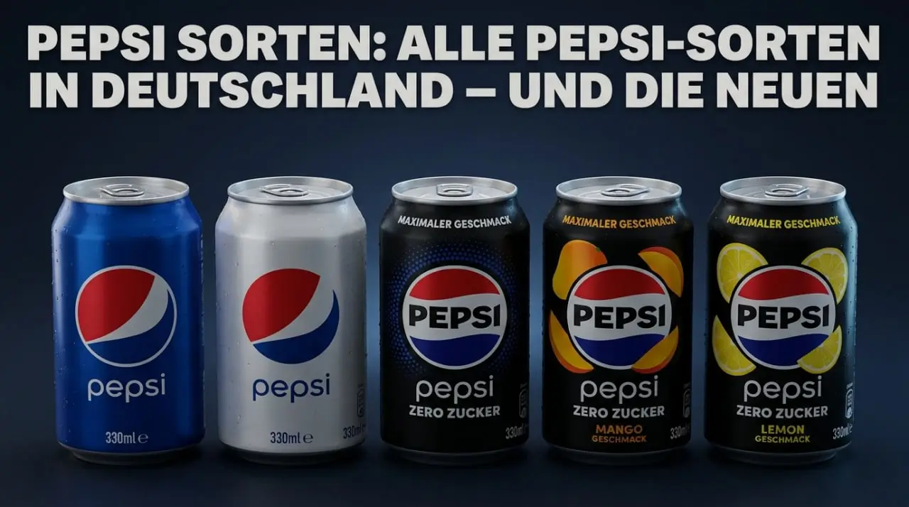 Pepsi Sorten: alle Pepsi-Sorten in Deutschland – und die neuen