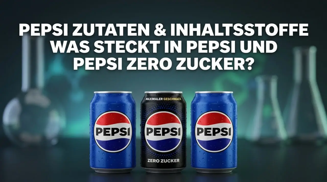 Pepsi Zutaten & Inhaltsstoffe: Was steckt in Pepsi und Pepsi Zero Zucker?